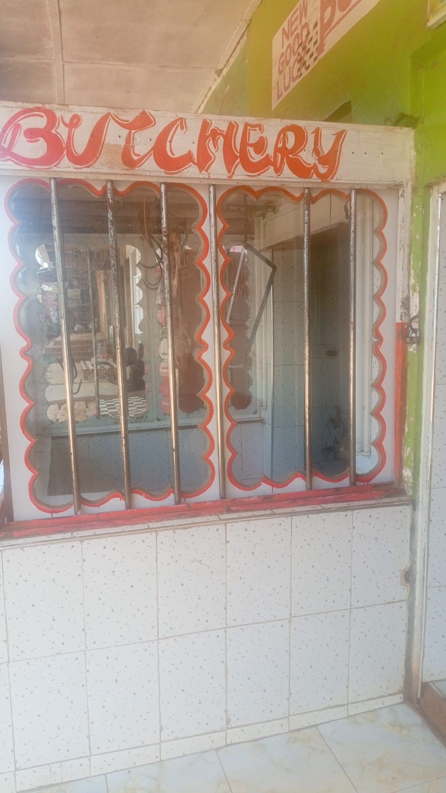 Interior view of Good Luck Butchery